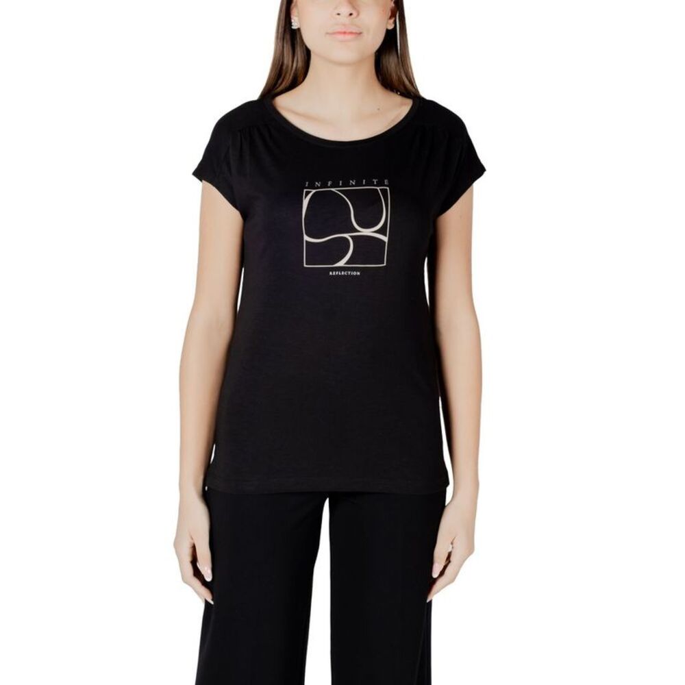 Street One Black Cotton Women's T-Shirt